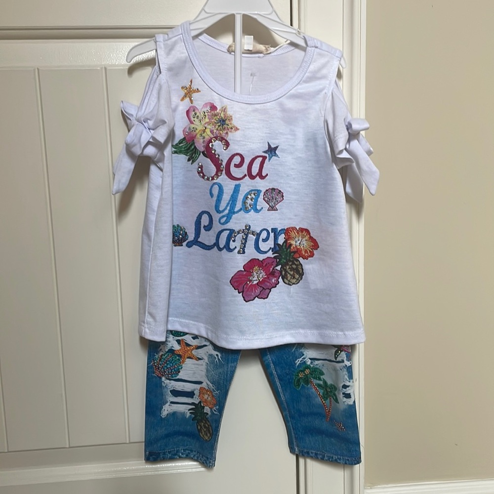 NWT drone embellished mermaid set